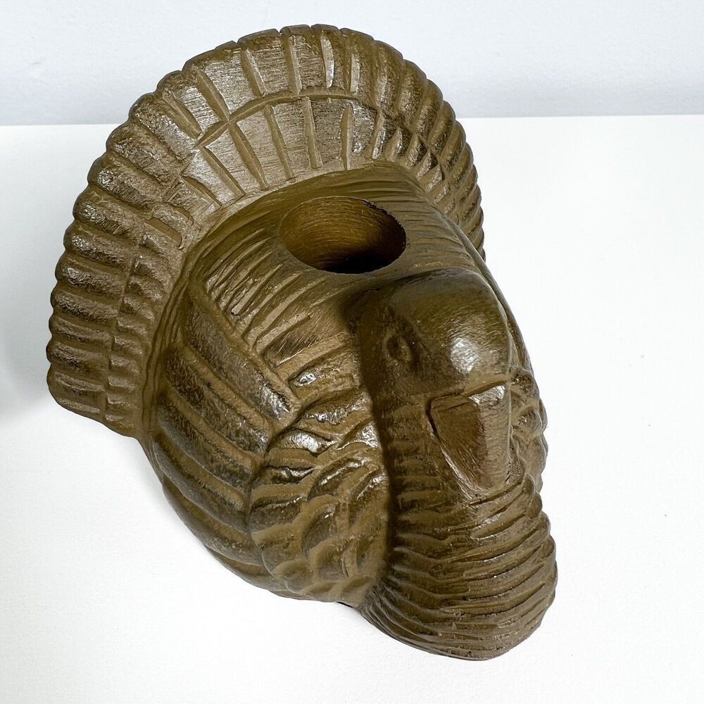 Pair Of Hallmark Thanksgiving Candle Turkey Holders NEW - Picture 2 of 9
